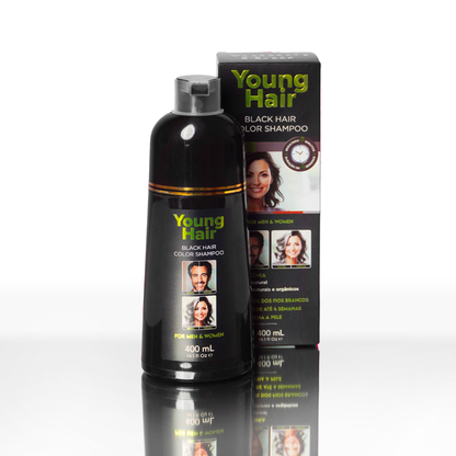 Shampoo Tonalizante Cor Preto 400ml - Young Hair